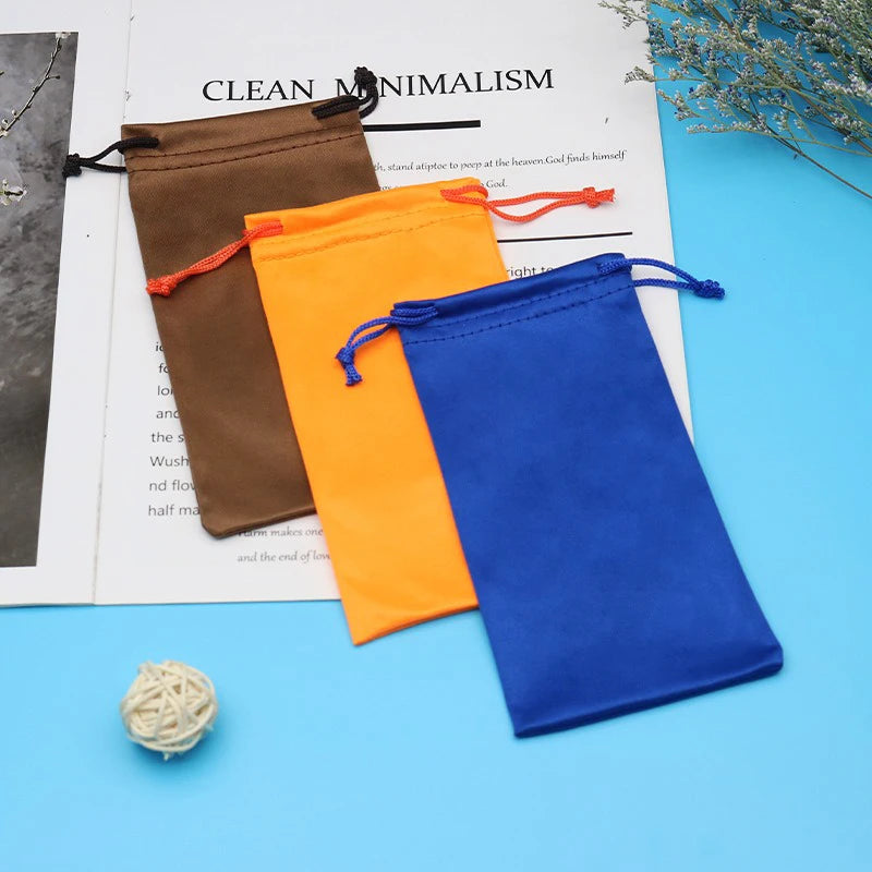 Mini Eyeglasses Drawstring Bag Sun Glasses Optical Spectacles Case Portable Cloth Pouch Eyewear Eyeglasses Storage Organizer