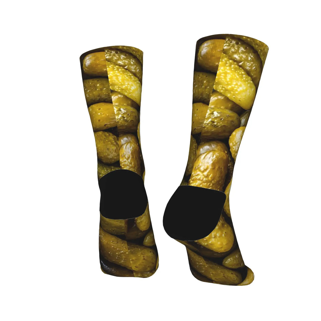 Cucumber Stockings Men  Socks Medium Soft Casual Socks Winter Running Sports Anti Skid Design Socks Gift Idea