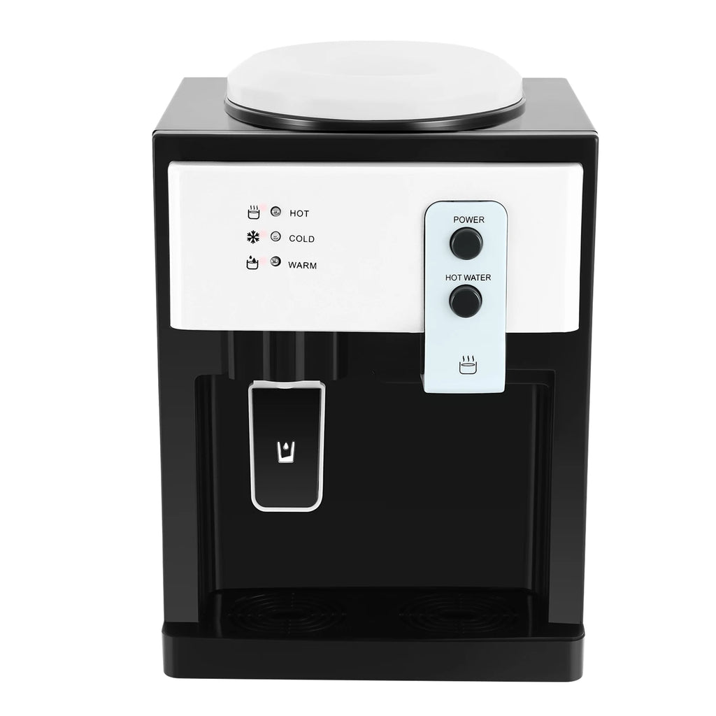 Water Cooler Dispenser Countertop Hot/Cold Drinking Machine Electric Hot Cold Water Dispenser for Home Office Use White