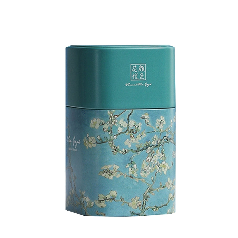 Metal Tea Tinplate Box Loose Tea Storage Container Elegant Tea Jar Coffee Storage Container Floral Tea Canister Gift Box