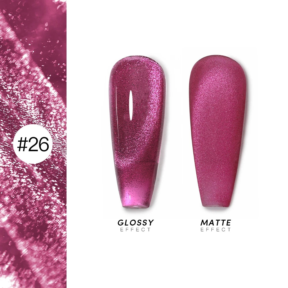 AS 15ml Cat Magnetic Gel Nail Polish Cat Eye Glitter Effect Semi Permanent 36 Colors  Soak Off UV Gel Varnish Manicure Nail Art