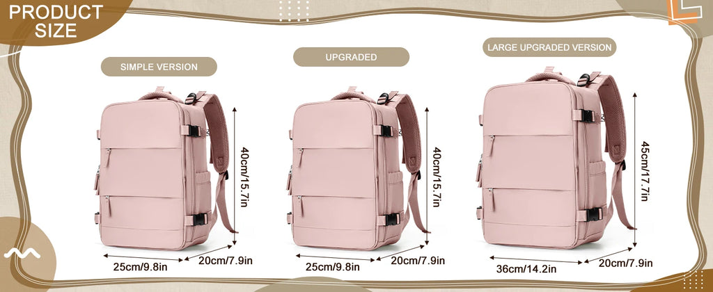 Backpack Travel Cabin Aircraft 40x20x25 Women's Backpack ,Waterproof Travel Backpack Laptop Backpack Female bags ,Male Backpacks