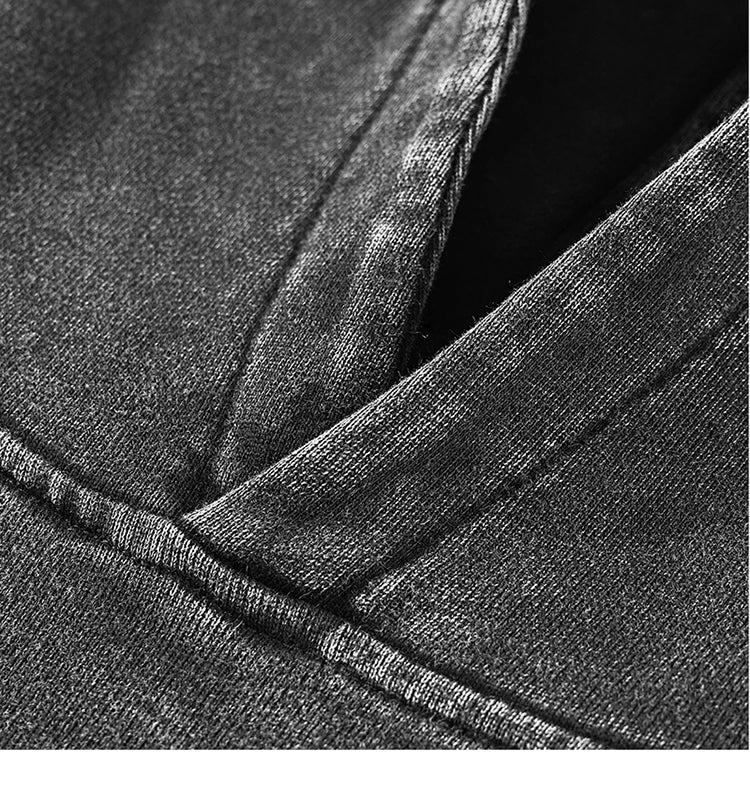 2025 Hip Hop Oversize Hoodie Sweatshirt Men Streetwear Funny Doberman Dog Animal Graphic Harajuku Washed Black Hooded Pullover
