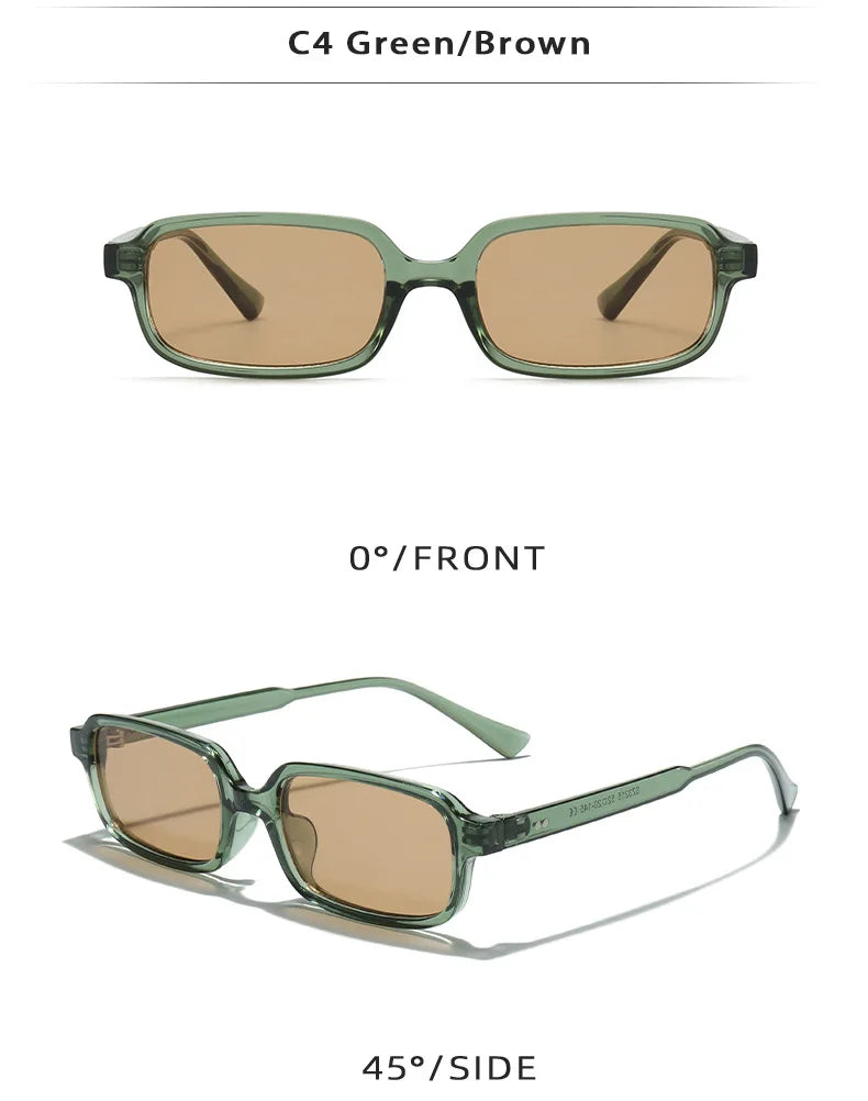 DDDLONG Retro Fashion Y2K Punk Square Sunglasses Women Men Sun Glasses Classic Vintage UV400 Outdoor Shades D644