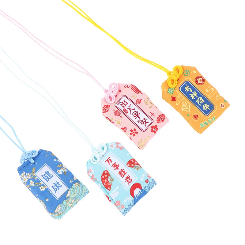 1 Stück Kindergeschenk Anhänger Neue Klassische Japanische Gebets-Kaiser-Amulett Omamori Glück Erfolg Arbeitsgott des Reichtums Kleiner Segenbeutel