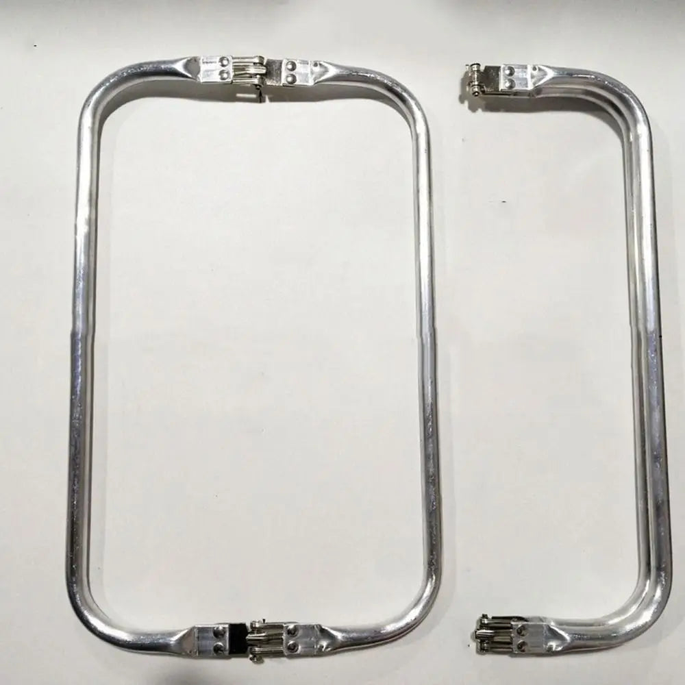 Näh-Vintage-Silber-Taschenverschluss DIY-Tasche Taschenteile Taschenzubehör Kussverschluss Metall-Geldbörsenrahmen Geldbörsenverschluss Kupplung