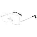 TFTB New Men's and Women's Snooker Billiards Glasses Frame Ultra Light Fashion Large Size Spring Leg Square Half Eyeglasses T002