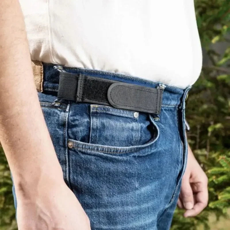Buckle Free Waist Belts Men's Ultra-soft No Buckle Elastic Belts Fashion Comfortable Stylish Belt Loop Buckle-Free Belt Unisex