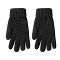 Nuevos guantes de punto gruesos de moda para niños, guantes cálidos de invierno para niños, manoplas elásticas para niños y niñas, guantes sólidos con dedos divididos