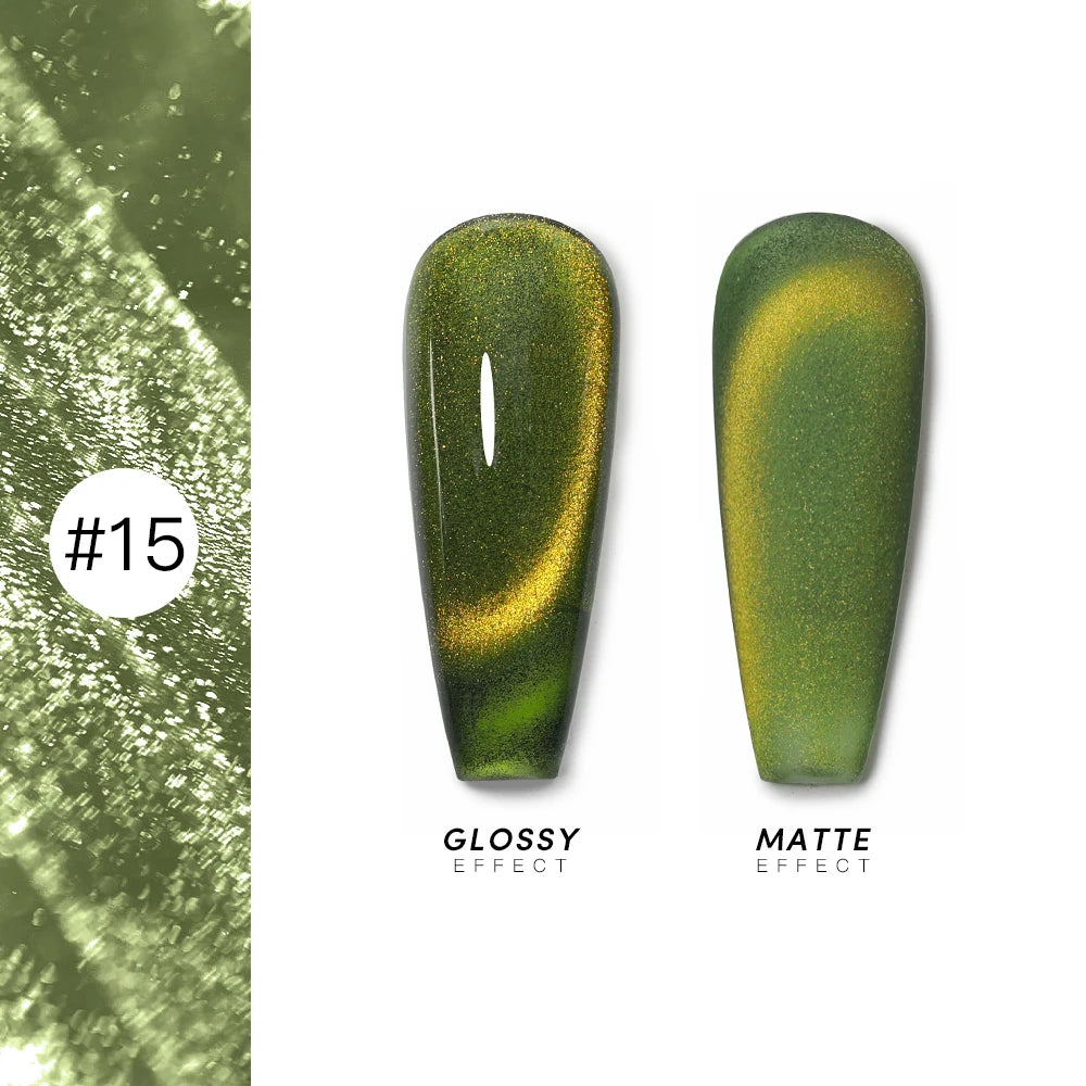 AS 15ml Cat Magnetic Gel Nail Polish Cat Eye Glitter Effect Semi Permanent 36 Colors  Soak Off UV Gel Varnish Manicure Nail Art