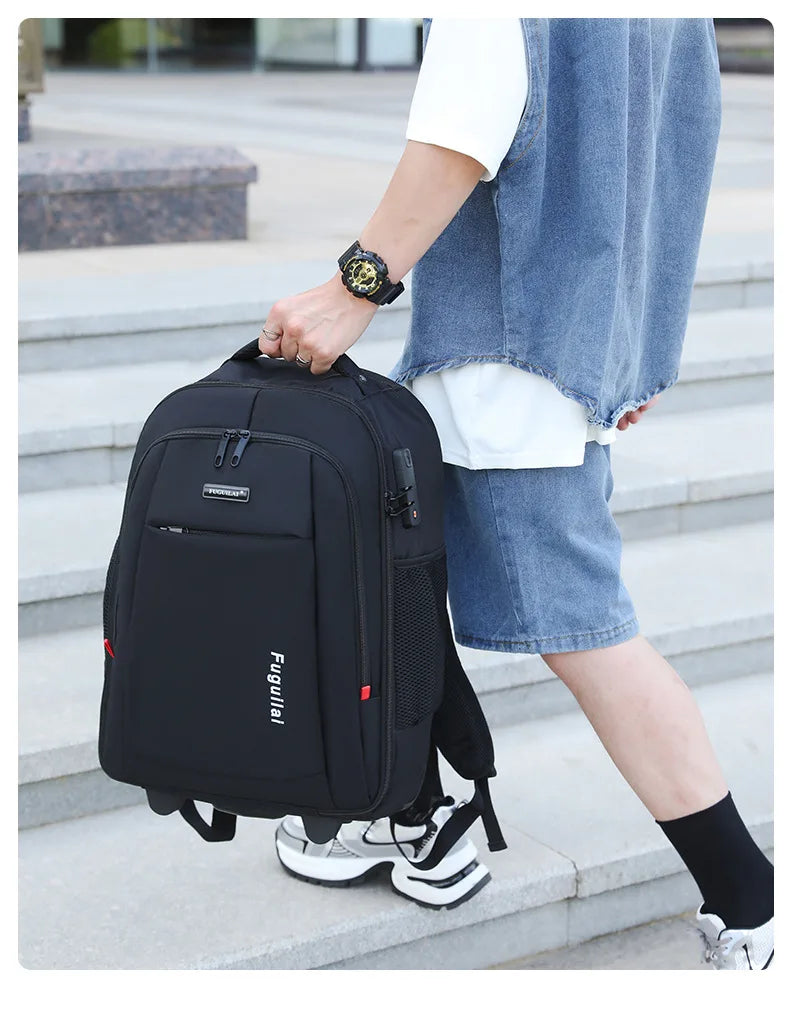 Men Trolley Backpack Rolling Luggage Travel Backpacks Trolley Bag with wheels Business Wheeled Backpack Cabin Carry on Luggage