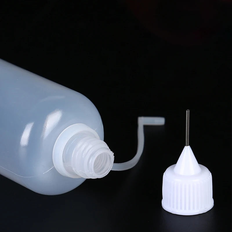 5ml 10ml 30ml 50ml 100ml Needle Tip Squeeze Glue Bottle PE Plastic Dispensing Bottle ELiquid Paint Oil Container
