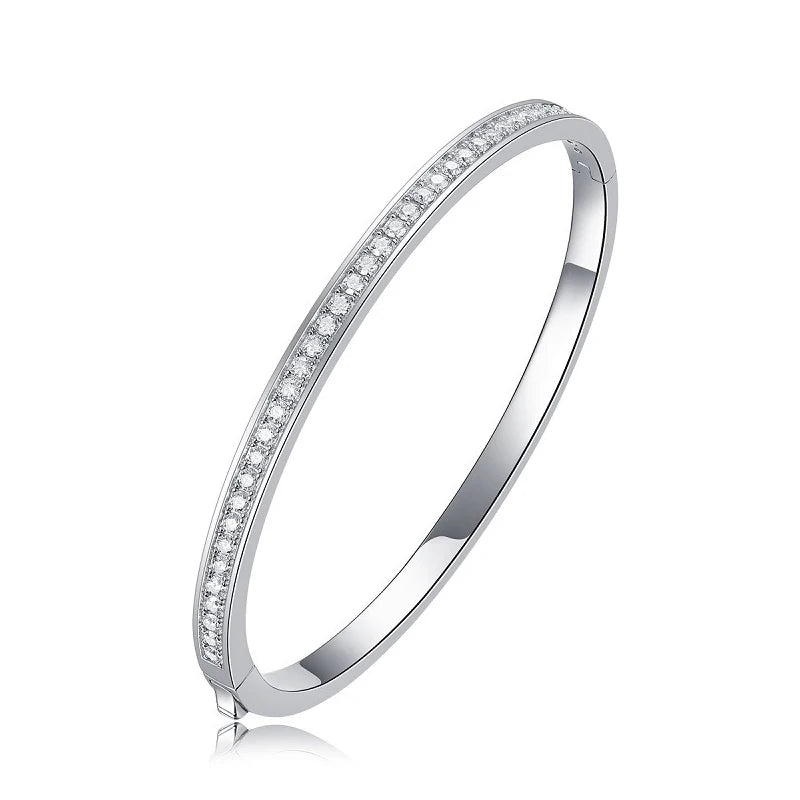 COSFIX Real D Color 2mm Full Moissanite Bracelet For Women S925 Sterling Silver Plate Pt950 Fine Jewelry Gift Wholesale
