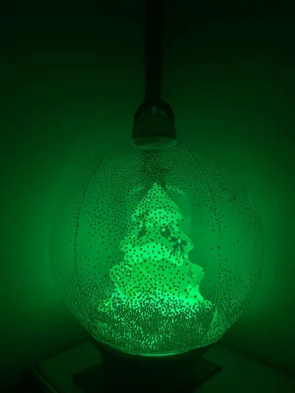 PVC inflatable transparent luminous Christmas ball 24-inch decorated Christmas indoor patio Christmas tree atmosphere ball