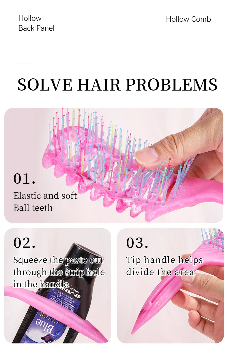 New Curl Defining Brush Curl Define Styling Brush for Curly Hair Vented Hair Brush for Shaping and Defining Curly Hair for Women