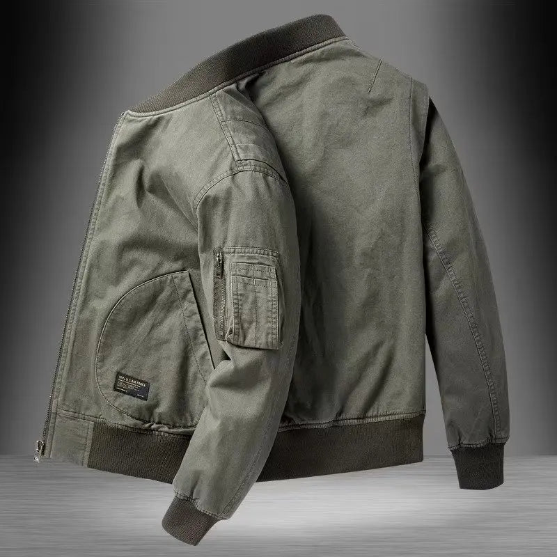 Japanese Retro Trendy Brand Loose Bomber Jacket Male Couple Spring Autumn Winter Thin Baseball Cotton Clothes