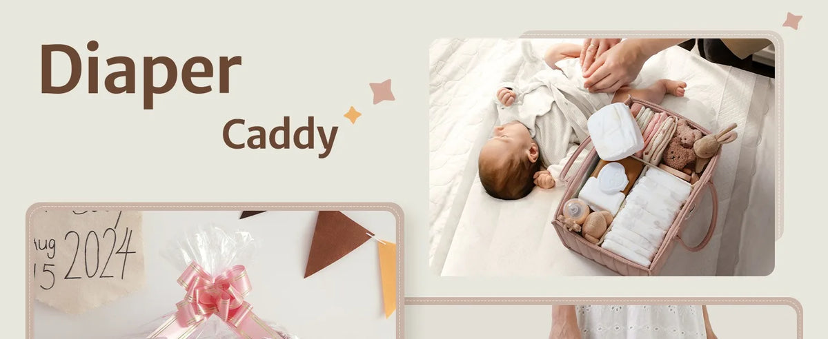 PANGDUBE Baby Diaper Bag Storage Bag for Baby Newborn Items Diaper Stackers & Caddies Diaper Organizer Nappy Bag for Baby Things