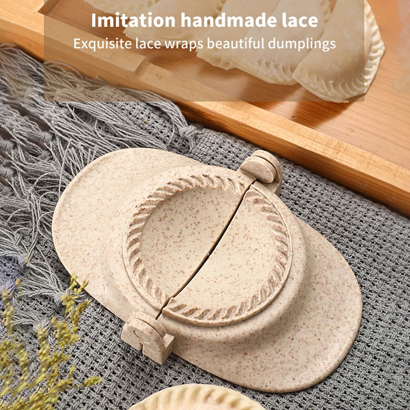 1PCS New DIY Wheat Straw Dumpling Maker Dumpling Machine Tools Dumpling Mold Clamp Baking Mold Pastry Kitchen Accessories