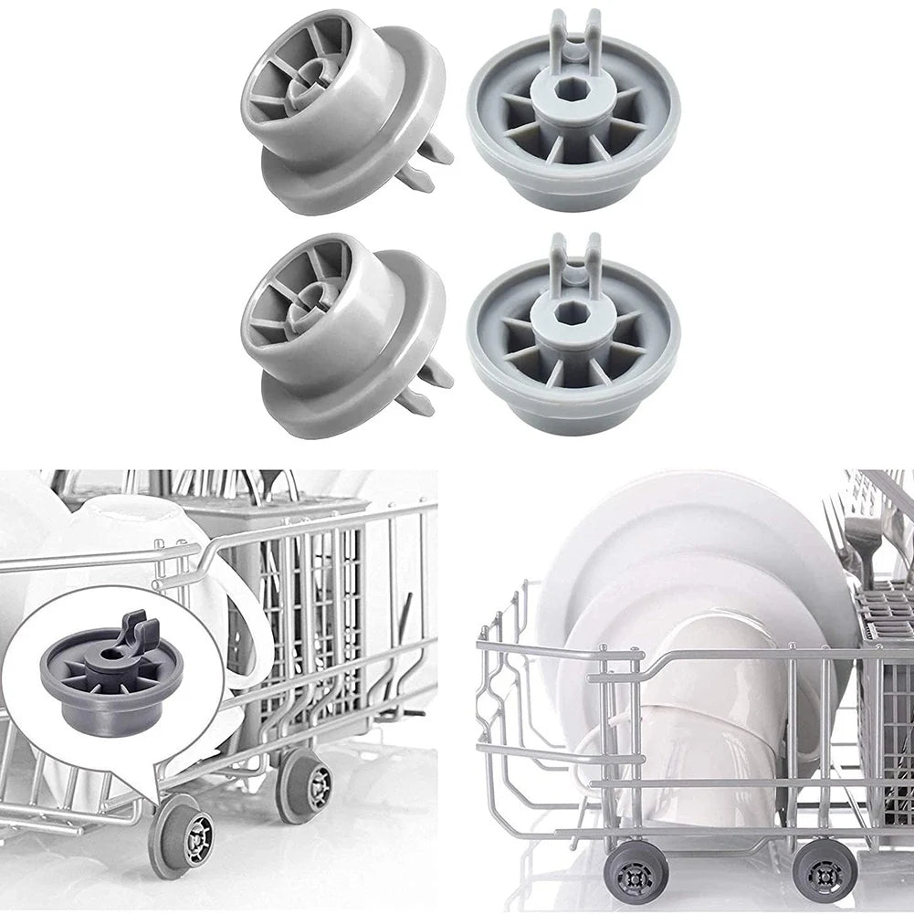 Dishwasher Lower Bottom Basket Wheels Compatible for Bosch Neff & Siemens 165314 Dishwasher Spare Parts Lower Rollers