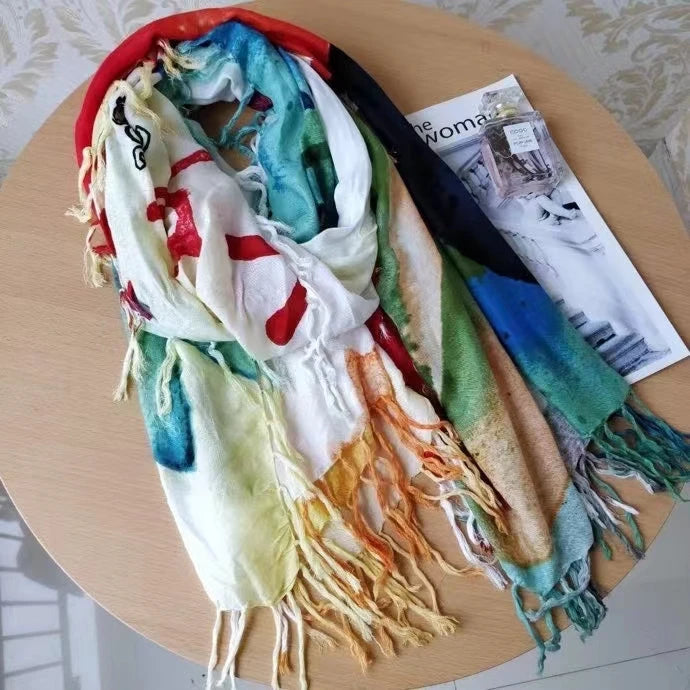 Foreign trade original single Spanish new trend colorful leisure gift shawl scarf scarf