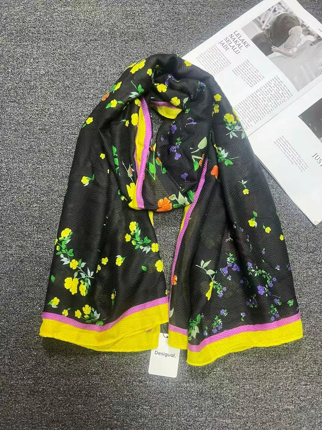 Foreign trade original single Spanish new trend colorful leisure gift shawl scarf scarf