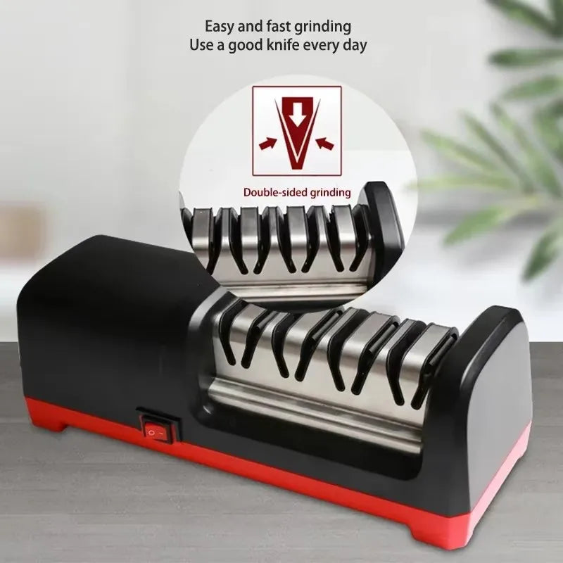 USB Electric Knife Sharpener Automatic Adjustable Rechargable Kitchen Knives Scissor Home Fast Sharpening Kitchen Tools Grinder