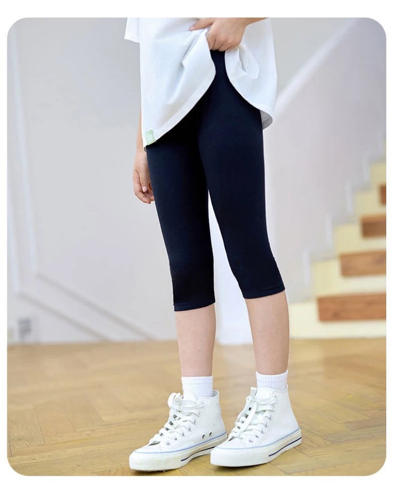 1pcs Summer Children Short Pant Student Solid Color Thin Modal Underwear Girls Leggings Casual Safety Pants Kids Sport Clothes