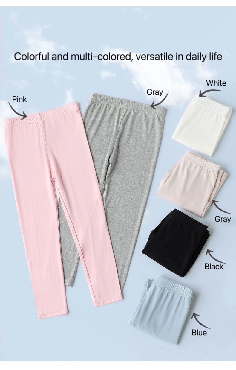 1pcs Summer Children Short Pant Student Solid Color Thin Modal Underwear Girls Leggings Casual Safety Pants Kids Sport Clothes