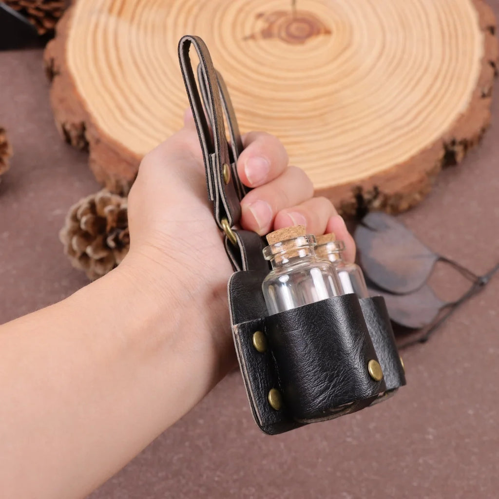 UYEE Medieval Renaissance Cork Glass Magic Bottle Belt Platform Halloween Role Playing Belt Accessories