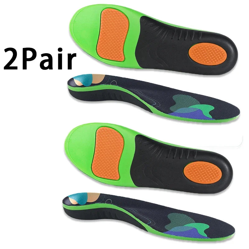Orthopedic Arch Support Insoles for Plantar Fasciitis Flat Feet  Shock Absorption Shoe Inserts for Sport Shoes  Pain Relief Pads