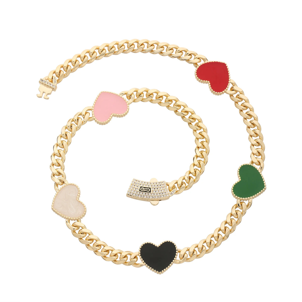 Fashionable love necklace 14K brass 8N multi-style heart-shaped necklace for women Christmas birthday New Year romantic gift