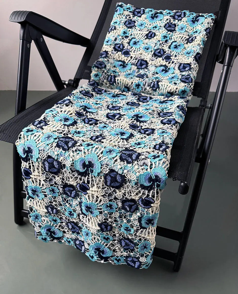 Skin Friendly Guipure Lace 5 Yards Latest 2026 African Embroidered Cord Fabric Cupion Garment Perfect For Casual Occasional Wear
