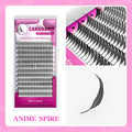 LAKANAKU Spire Lashes Feather Einzelwimpernverlängerungen B/C/CC/D Kaschmir Volumen vorgefertigte Spikes Wimpern