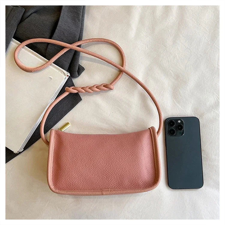 100%Real Cowhide Genuine Leather Fashion Women Crossbody Bag For Ladies New High Capacity Shoulder Bag Handbag Female Purse 2025