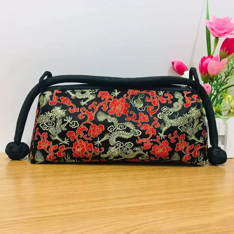 New Chinese Style Retro Bag Designer Chinese Style Silk Bag Japanese Hand Embroidery Totes Fashion Handbags and Purses