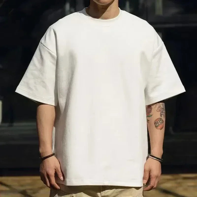 New trendy men's summer fashion casual t-shirt with round neck and short sleeves  Outdoor sports and leisure activities