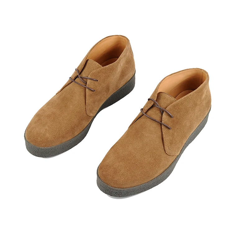 Careaymade-British Vintage 100% Genuine Leather Casual Shoes Lace-up Retro Business Thickness cow suede Workwear Men's Shoes