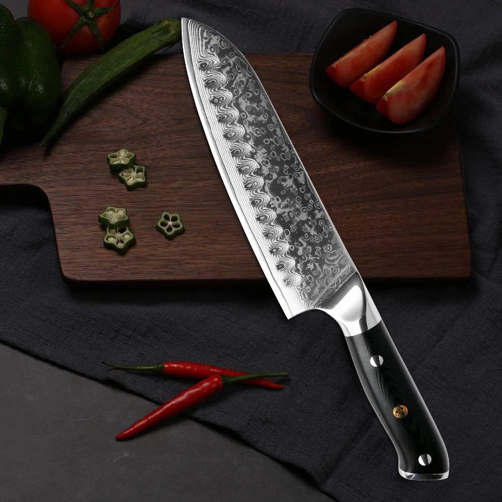 XITUO Professional Damascus steel kitchen knife 67-layer high carbon stainless steel ultra-sharp multi-functional cooking knife