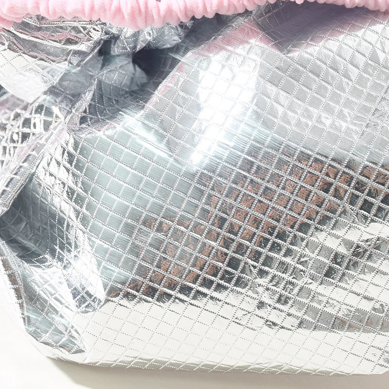 Self-heating Tin Foil Hat Thickened Heating Steam Hair Mask Cap Portable Hair Salon Smooth Hair Oil Baking Cap ✔☑