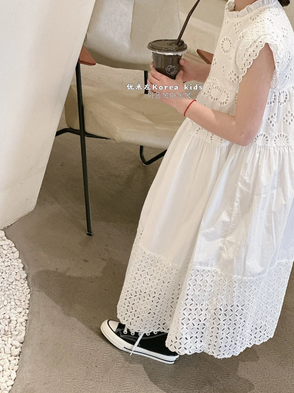 Korean children's clothing girl's dress 2026 summer new children's dress girl small  children's vest princess dress