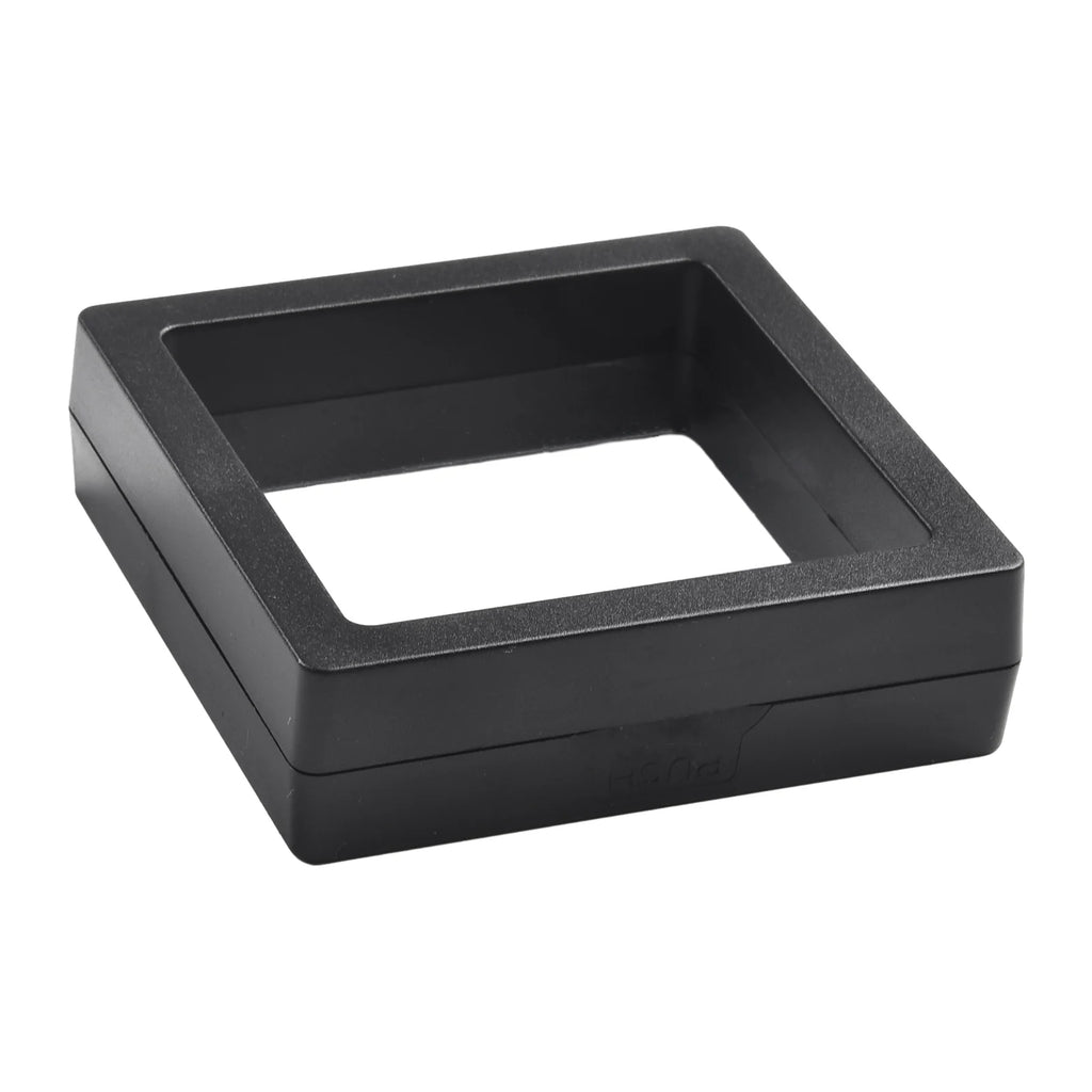 3D Floating Jewelry Coin Display Frame Holder Stand Box Clear Jewelry Ring Coin Ring Pendant Gemstones Display Case