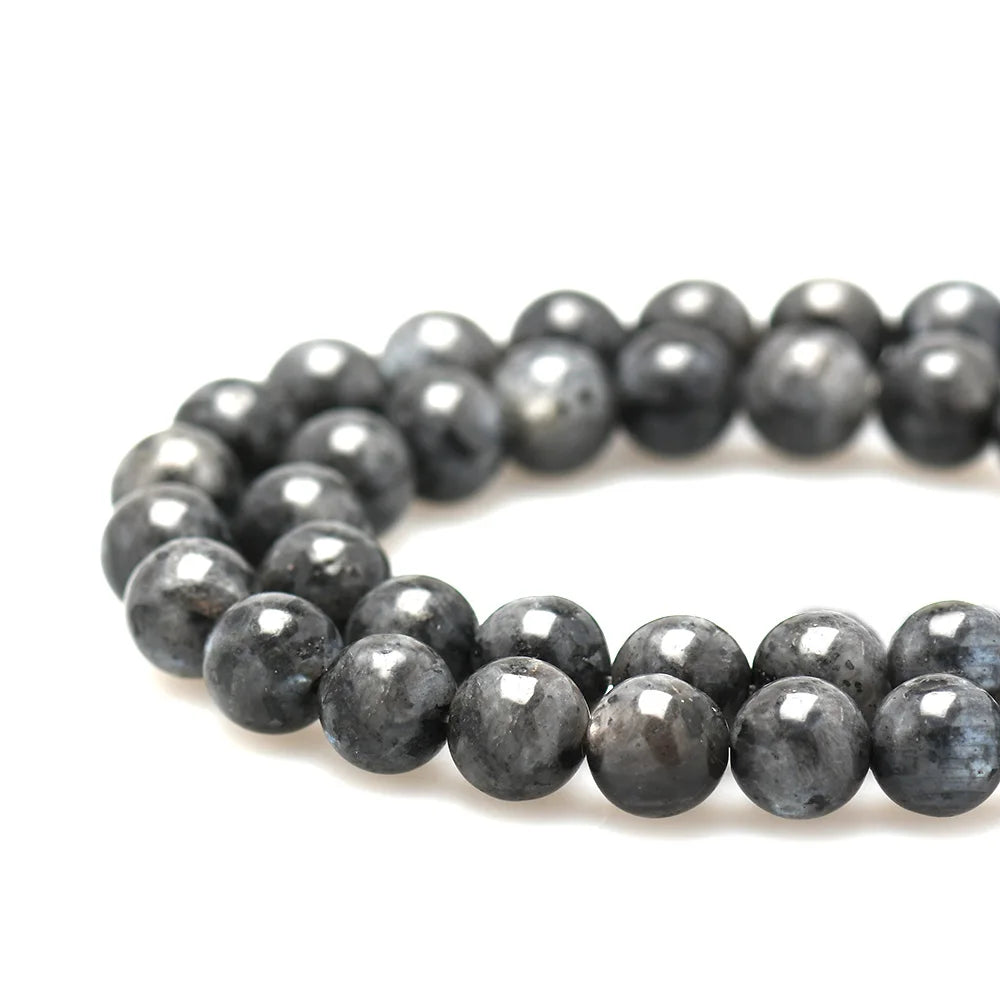 Natural Labradorite Round stones Beads for DIY Jewelry Making 15"