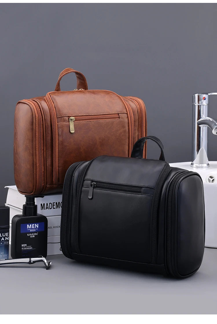 New Large-capacity Waterproof Toiletry Storage Bag with Hook, Portable Cosmetic Bag, Wet and Dry SeparationTravel Toiletry Bag
