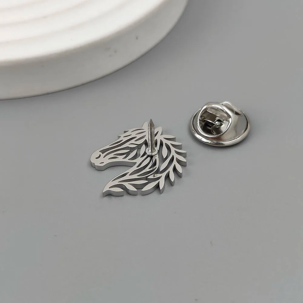 Personalized Horse Brooch with European and American Minimalist Style, Exquisite Gift, Wedding Party Jewelry
