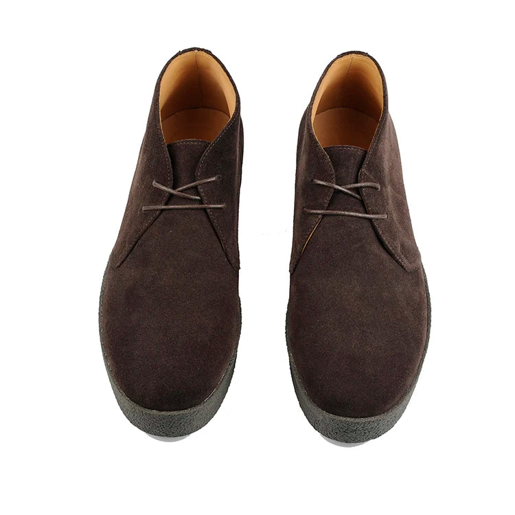 Careaymade-British Vintage 100% Genuine Leather Casual Shoes Lace-up Retro Business Thickness cow suede Workwear Men's Shoes