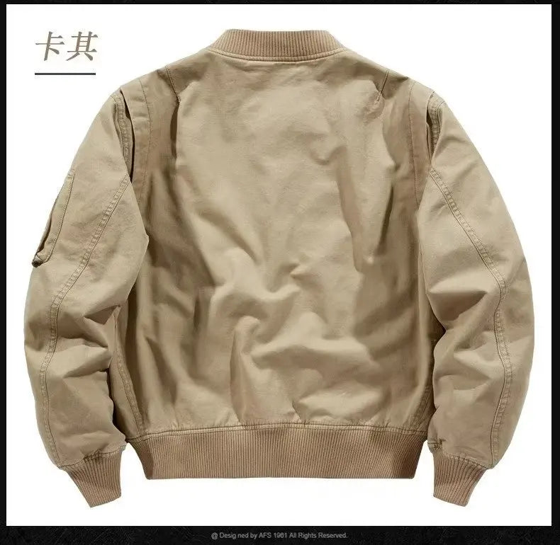 Japanese Retro Trendy Brand Loose Bomber Jacket Male Couple Spring Autumn Winter Thin Baseball Cotton Clothes