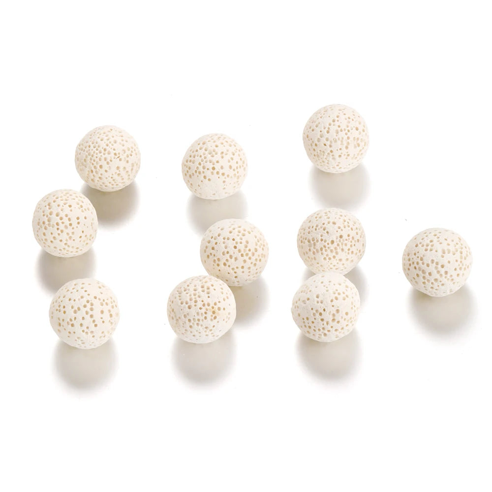 1PCS/Lot Mexico Chime Perfume Bead Ball For Aromatherapy Lockets Necklace Accessories 16mm Colorful Volcanic Stone Ball Jewelry