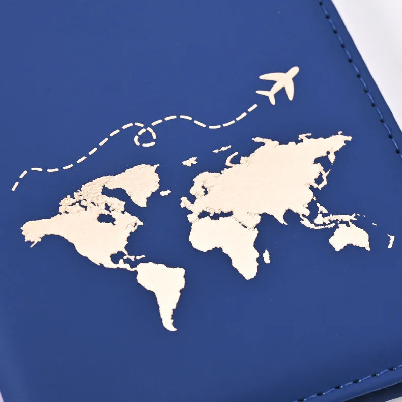Fashion Passport Holder with Letter Print for Women Men Passport Protective Cover Travel Wallet Ticket Holder ID Card Clip Bags