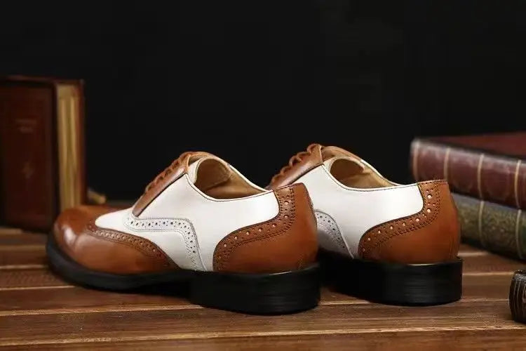 Oxfords Men's Leather Shoes Formal Shoes for Men Brogues Oxfords Male Wedding Party Office Business Shoe Man Zapatos De Hombre