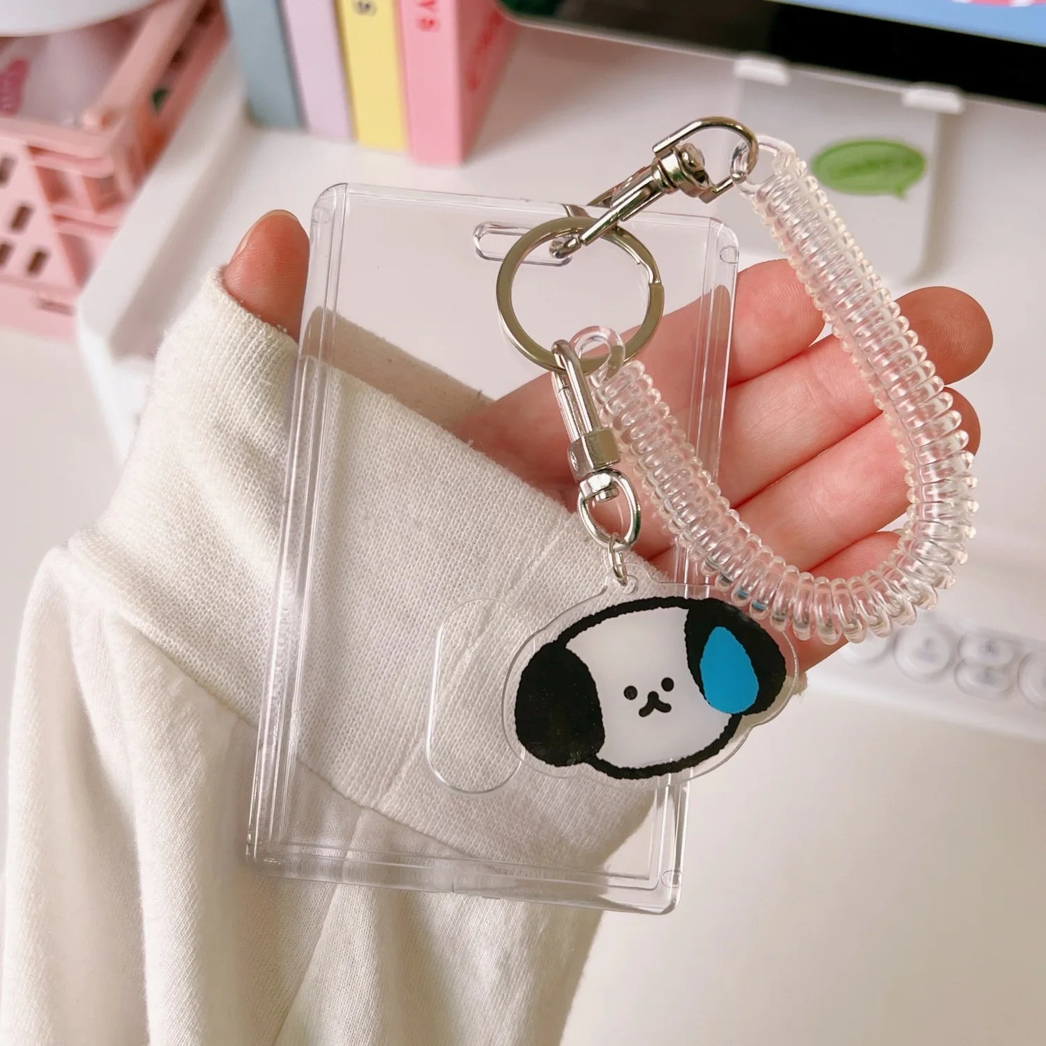 1 Pcs Cute Japanese And Korean Internet Celebrity Teddy Bear Card Holder Student Portable ID Bank Card Protection Case